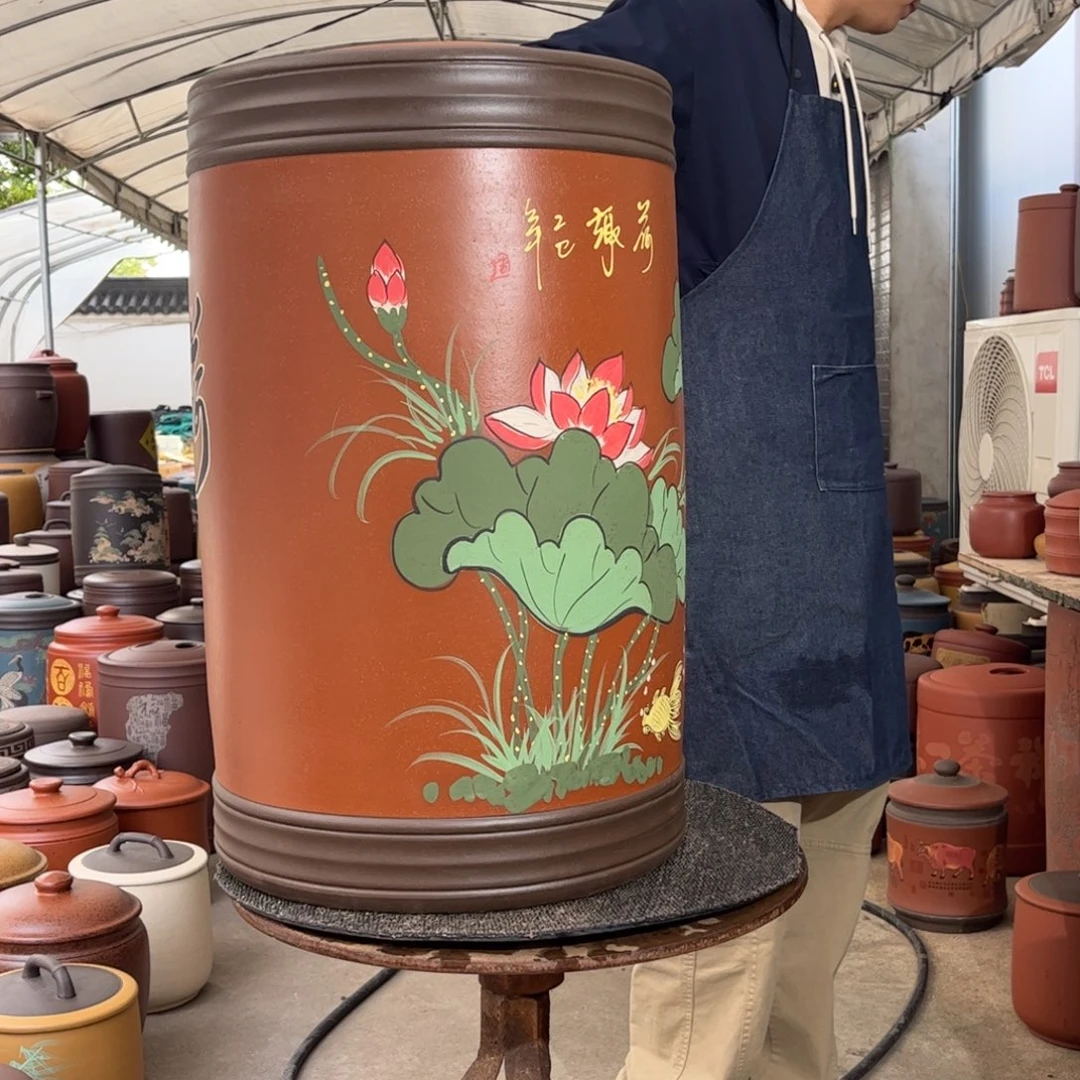 紫砂茶叶罐60 饼茶叶罐
