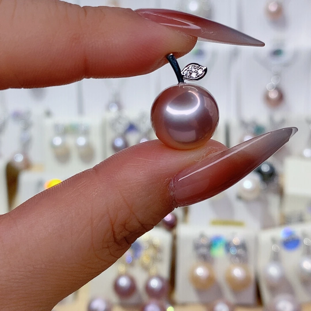 吊坠(赠链)银S925镶嵌淡水珍珠