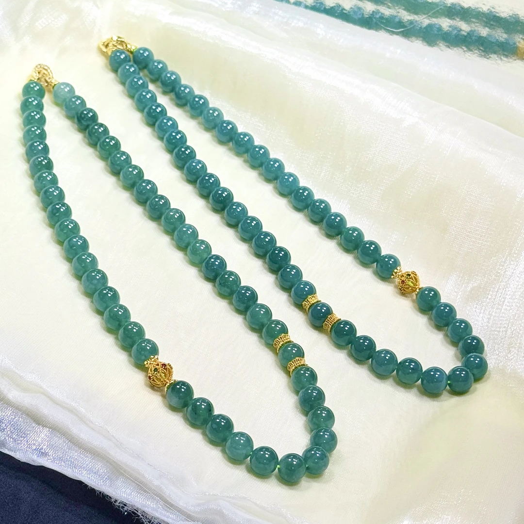 【CH】翡翠DIY项链-约9mm（多样性发其一）