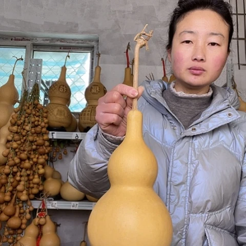 倾*天然植物葫芦文玩