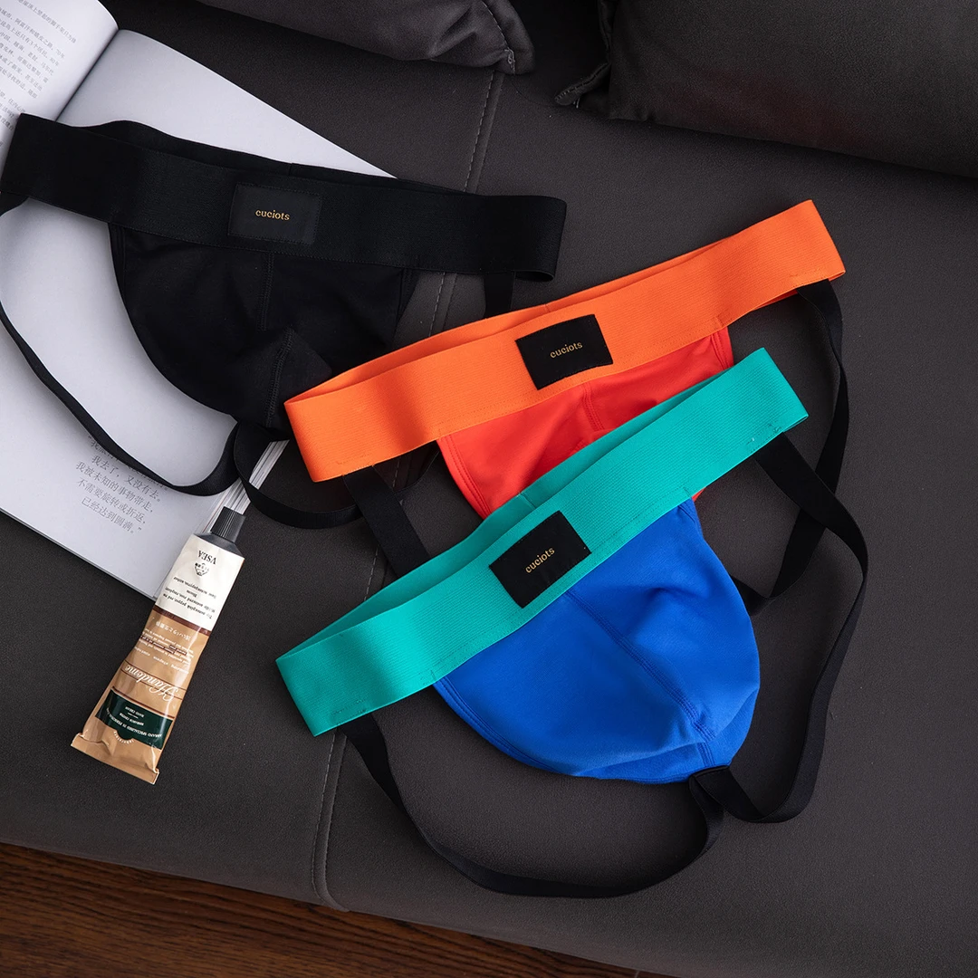 CUCIOTS男士三角裤纯棉低腰性感男款男镂空个性
