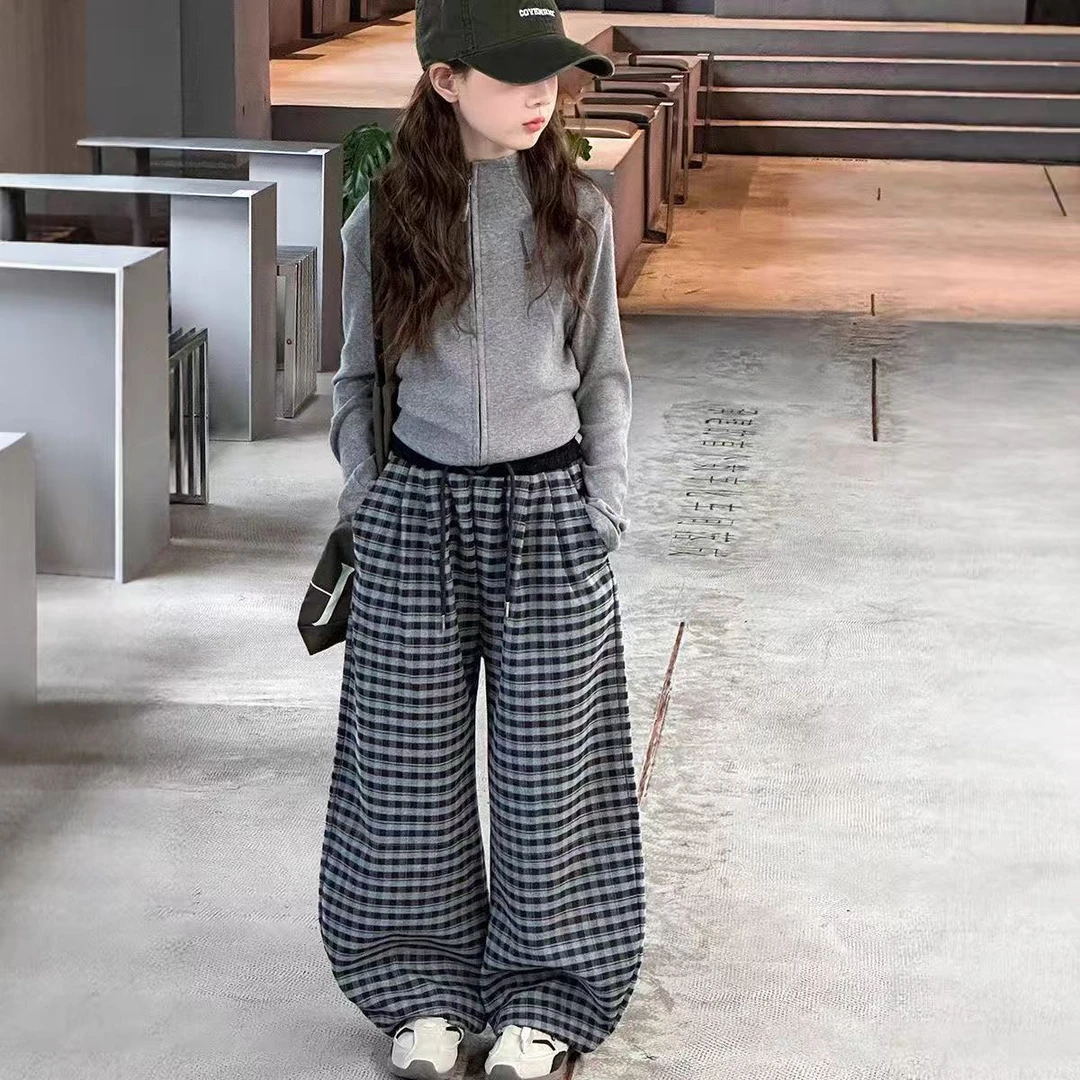 女童秋季套装2025新款儿童休闲百搭秋装童装女孩大童韩系两件套潮