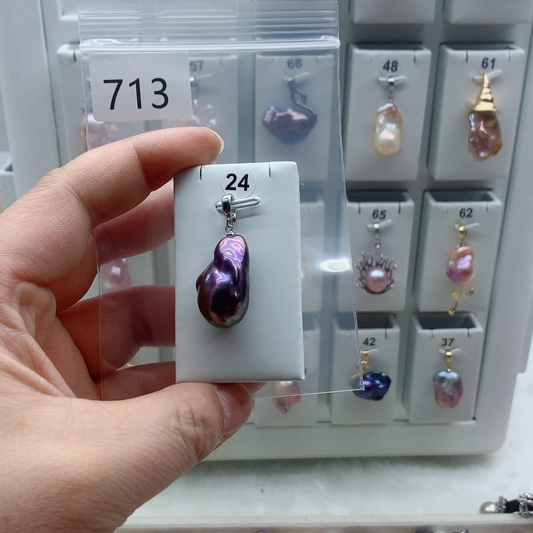 吊坠(不含链)合金淡水珍珠