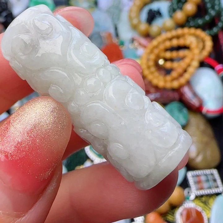 翡翠颈饰未镶嵌天然A货74