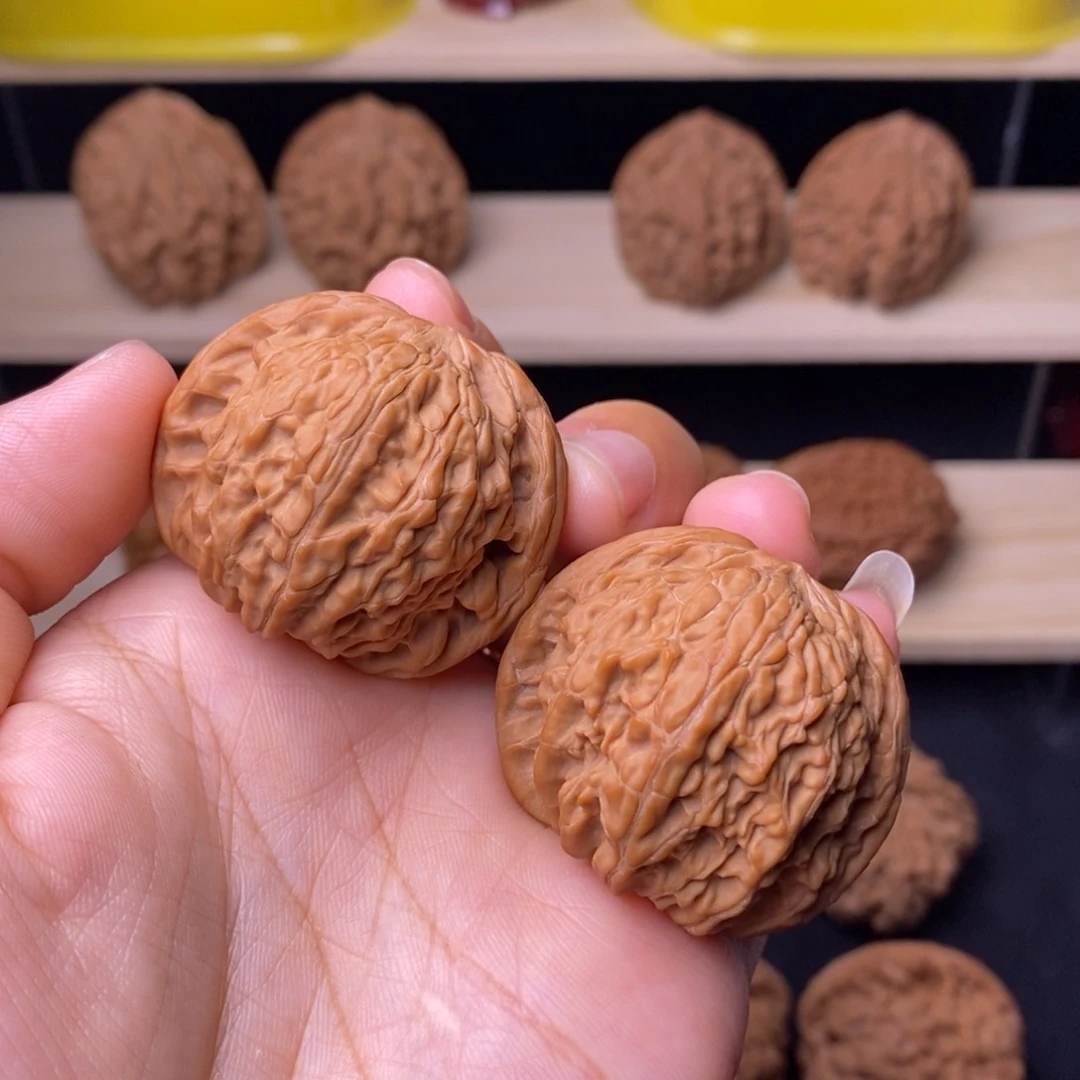 文玩核桃把件38磨盘