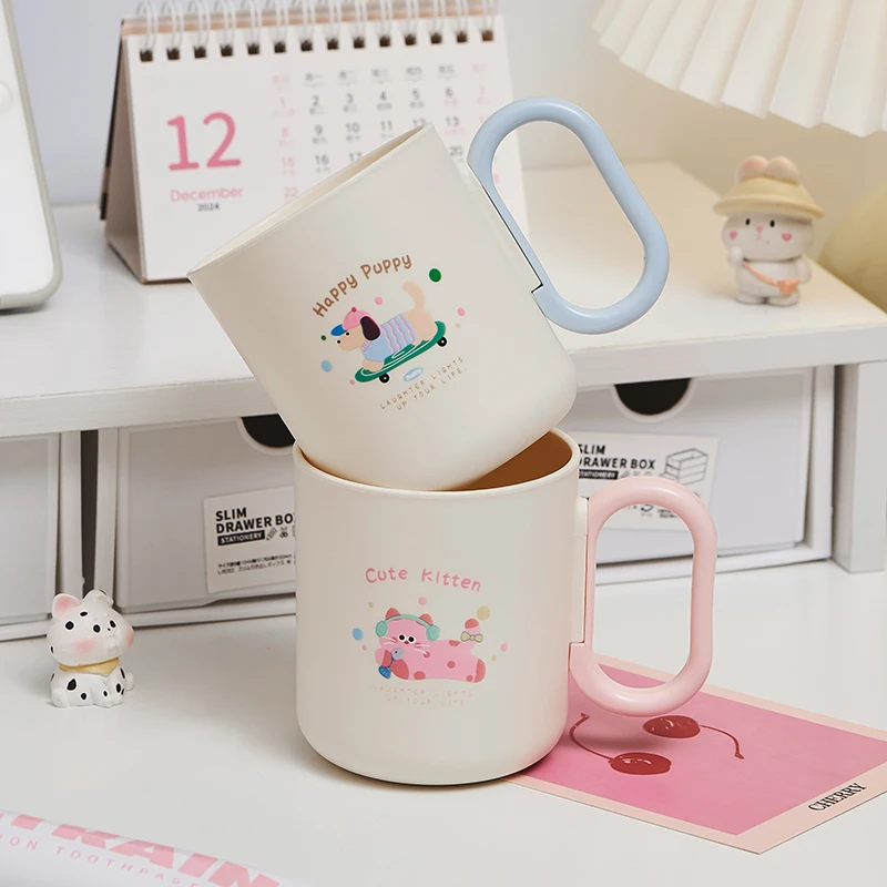 可爱漱口杯儿童刷牙杯学生宿舍洗漱杯子情侣款高颜值卡通牙缸牙杯