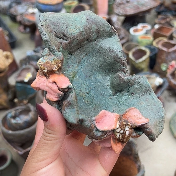 开播福利手工粗陶花盆
