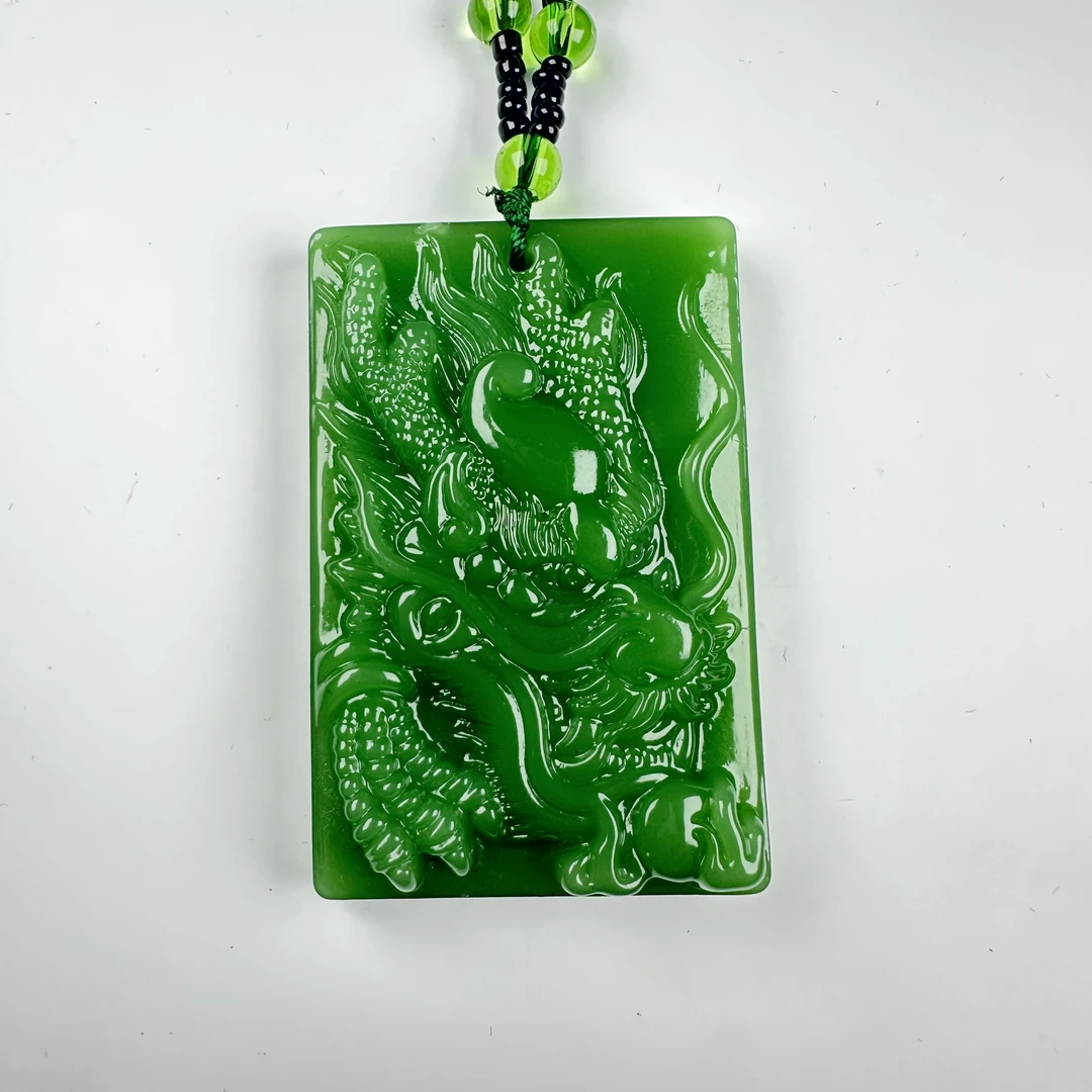 FL039轻奢龙牌东陵玉吊坠 多样性发其一