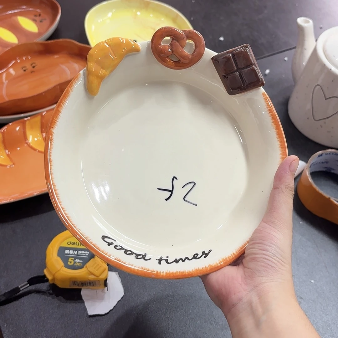 棉麻微瑕一个饼干圆盘