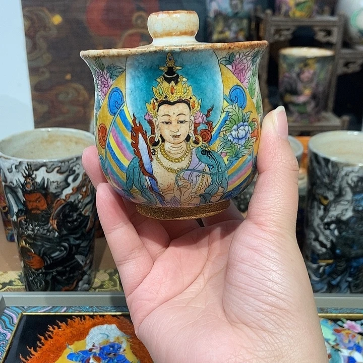 手工手绘虚空藏宝瓶