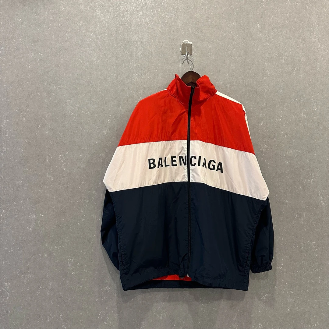 99新 Balenciaga/巴黎世家 拉链防晒肩宽外套34码003487