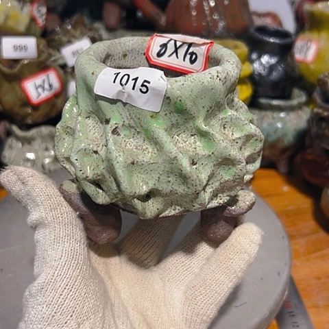 粗陶花盆手工花盆制作
