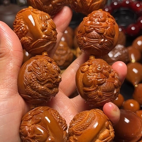 有***。手串/手链橄榄核龙财