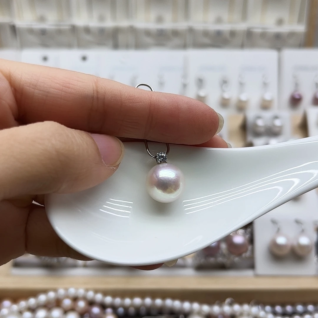 吊坠(赠链)淡水珍珠银S925镶嵌12.1