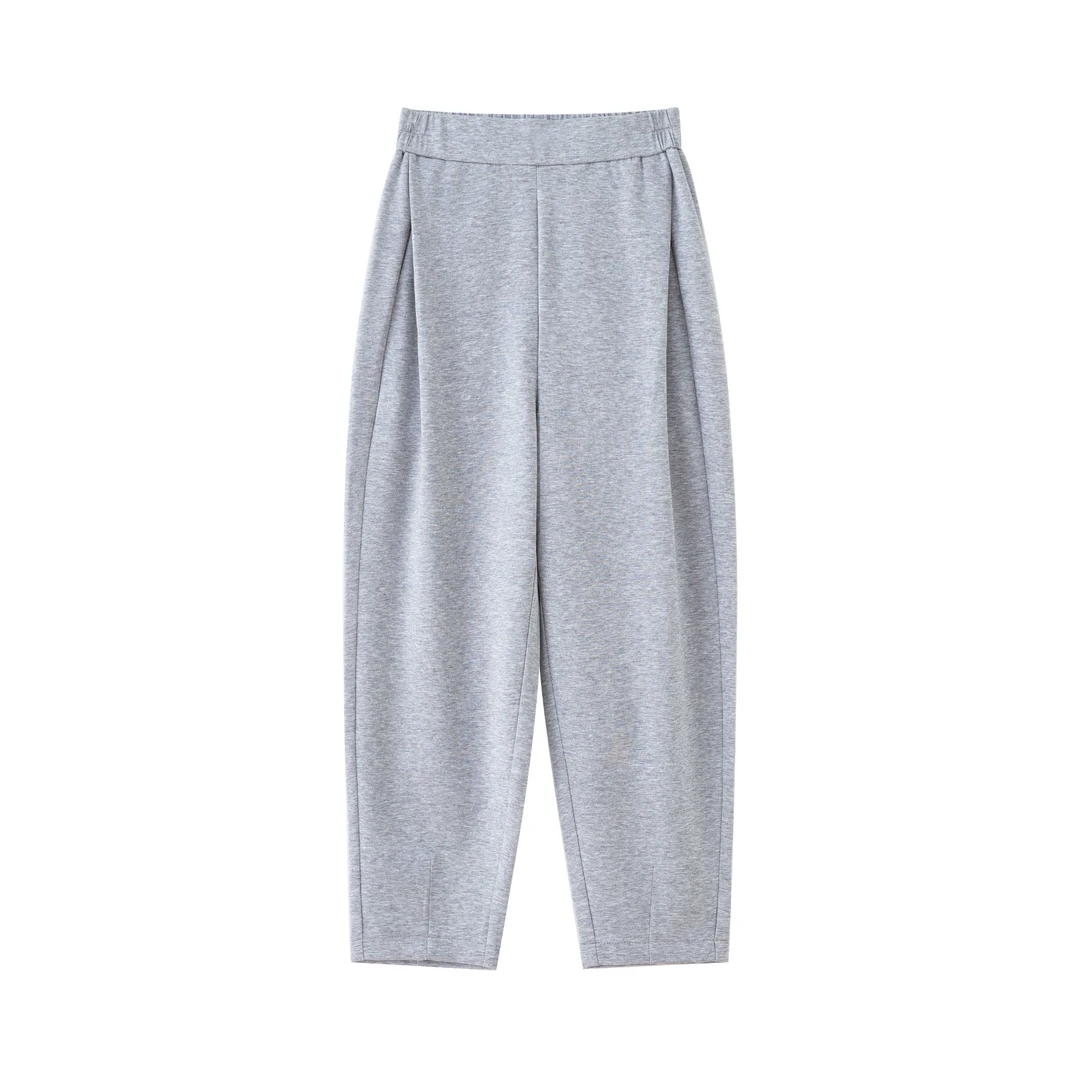 【镰刀裤】夏季新款高腰显瘦哈丁裤百搭气质休闲九分裤女裤宽松简约