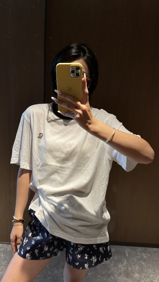 蜕变 极简拼色圆领T