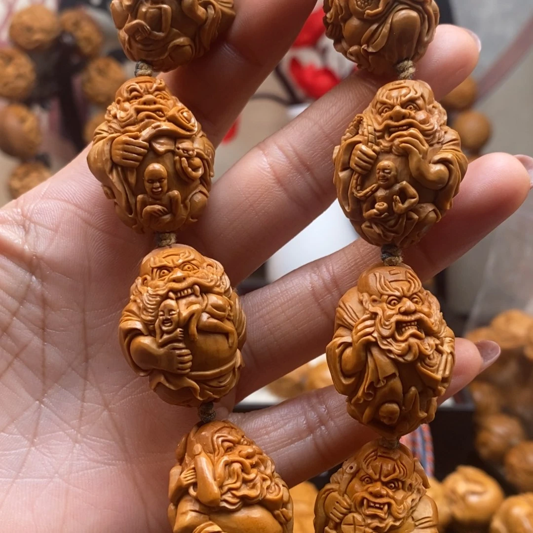 橄榄核手串/手链手工钟馗2.4
