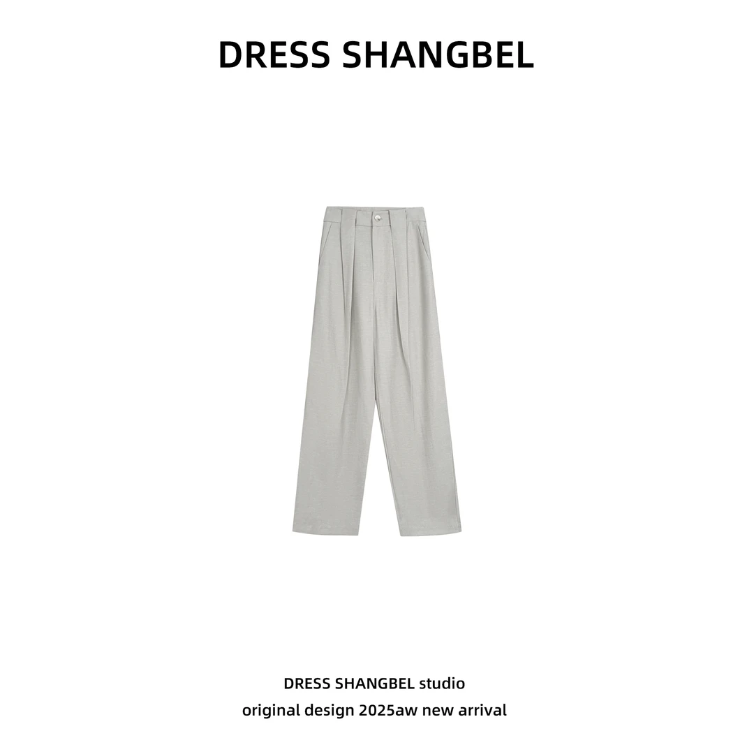 DRESS 2025年2025新款C34高级感休闲风直筒百搭西装裤8659