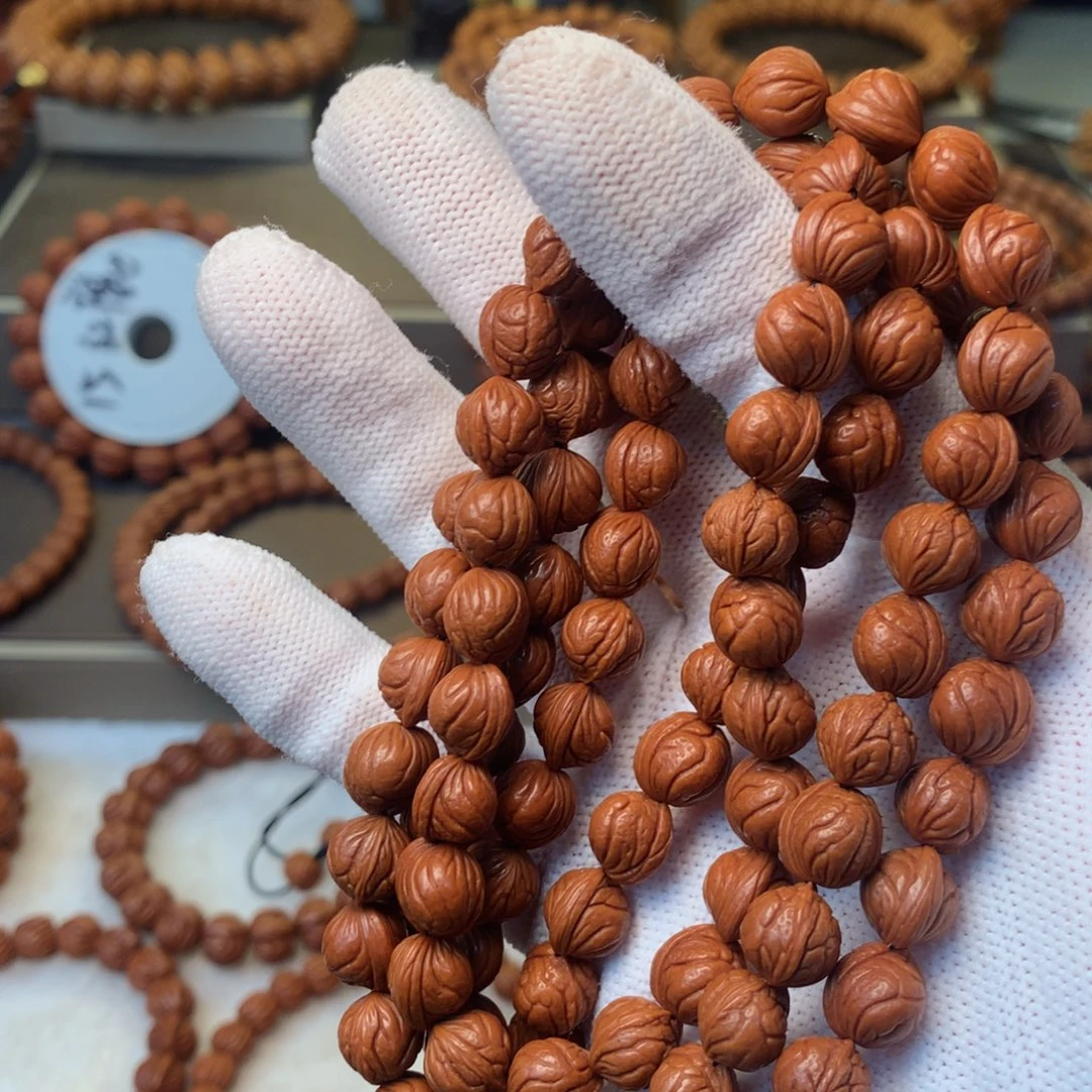 董***心手串桃核秦岭龙纹