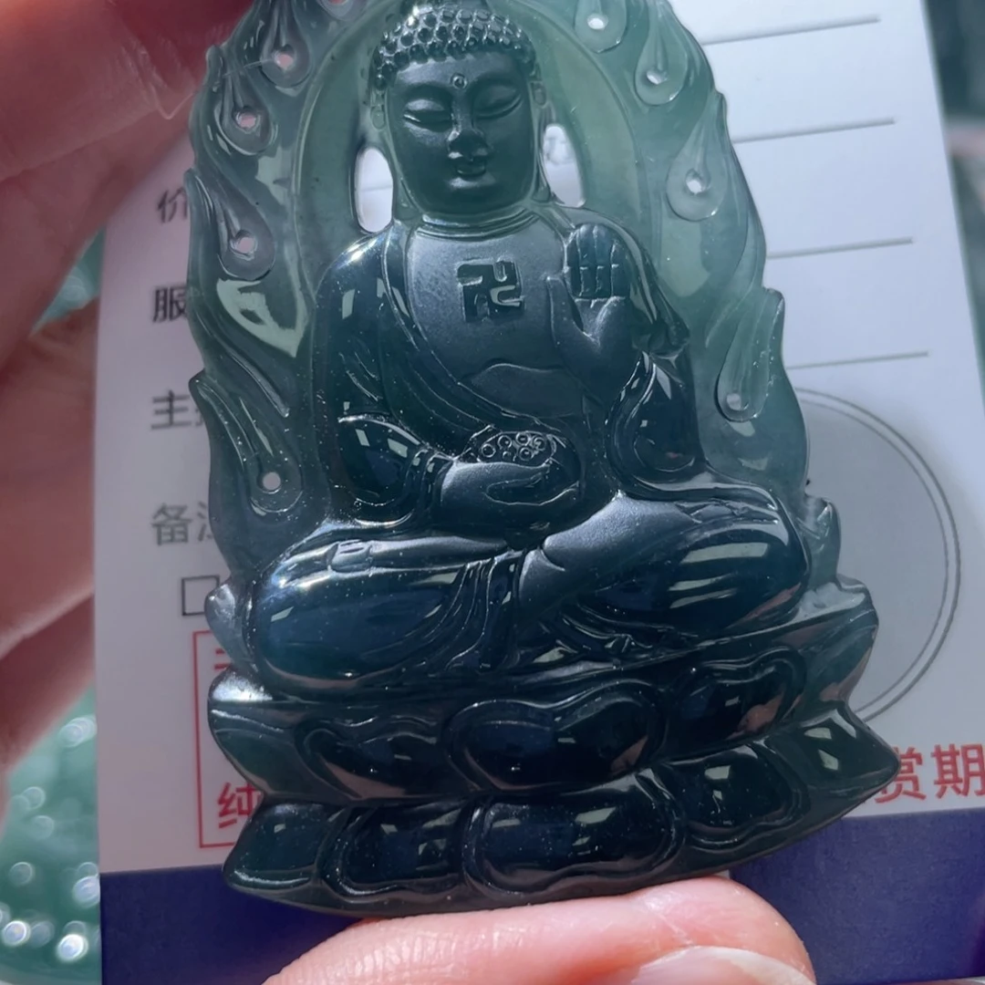 翡翠颈饰未镶嵌宝**锋佛