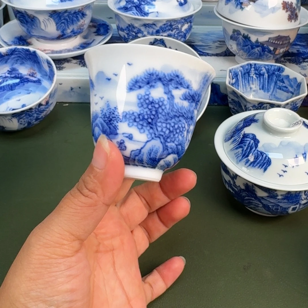 景德镇纯手绘茶具圆圆299