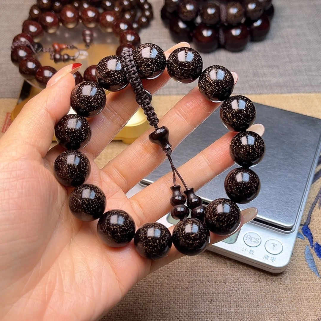 檀香紫檀（小叶紫檀）1.5 15颗爆星