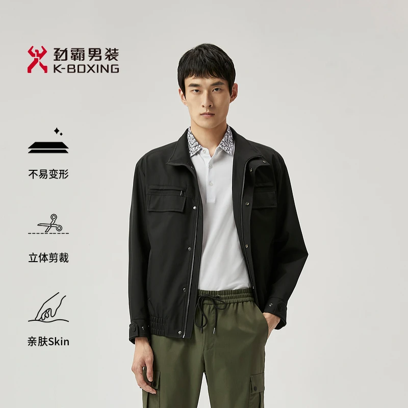 【欧若动感风】劲霸男春季时尚工装风夹克男外套短版茄克|FKDT1310
