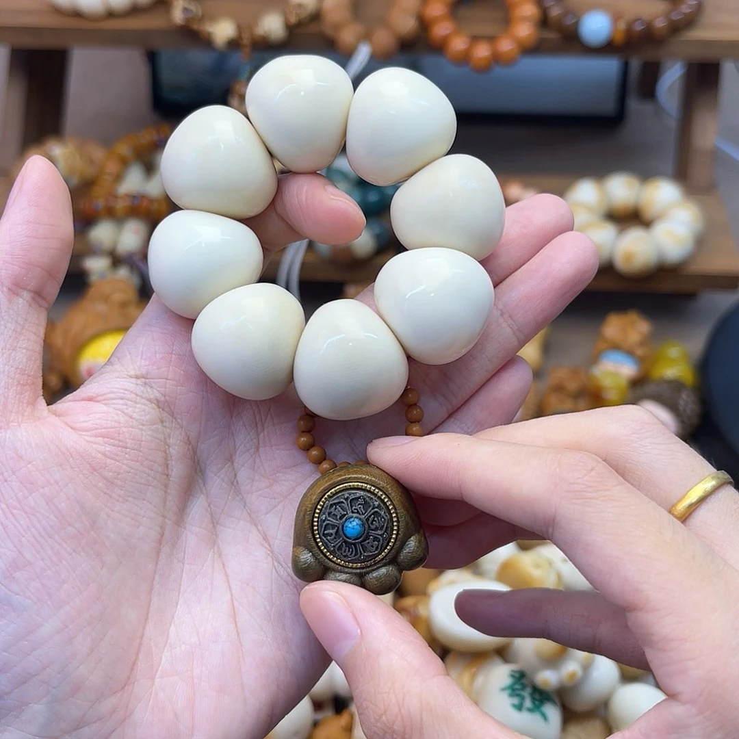 菩提根/象牙果手串可*手捻猫爪