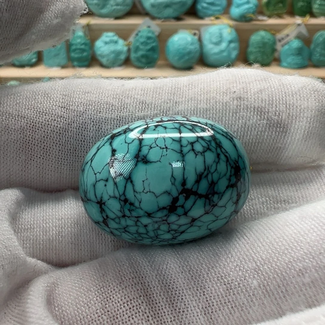 未镶嵌绿松石枣珠18.8mm