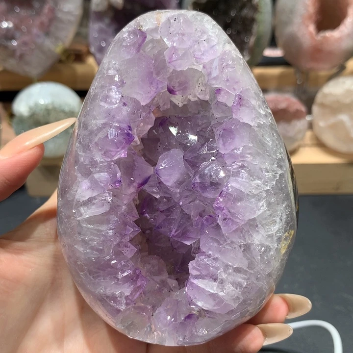 珠宝半成品未镶嵌紫晶