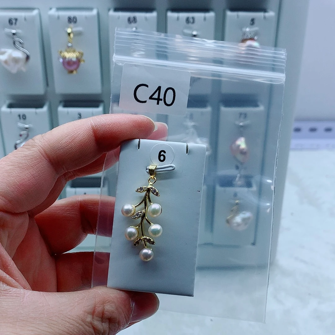 吊坠(不含链)淡水珍珠合金