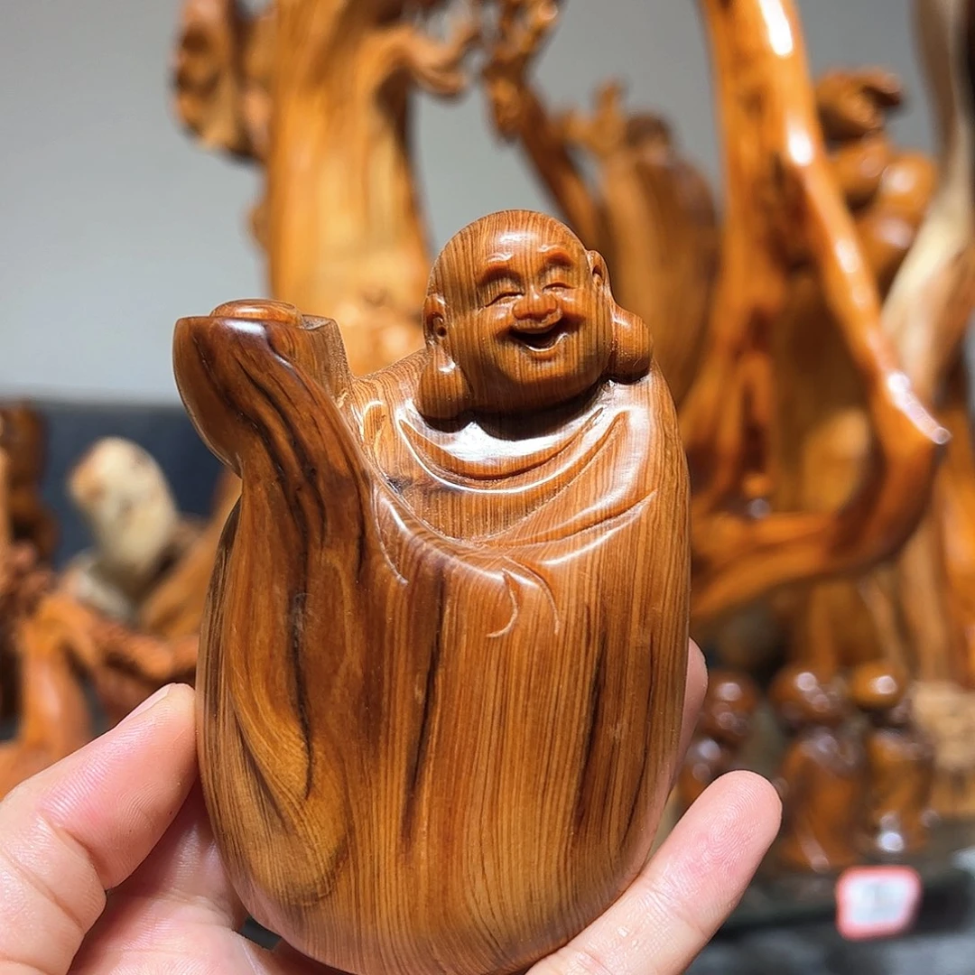 柏木正*量崖柏木手把件摆件