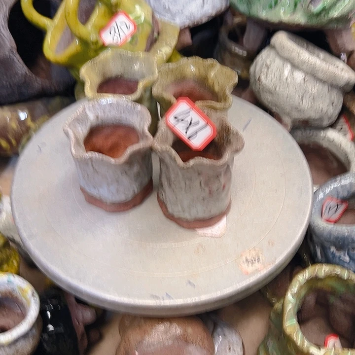粗陶花盆手工花盆