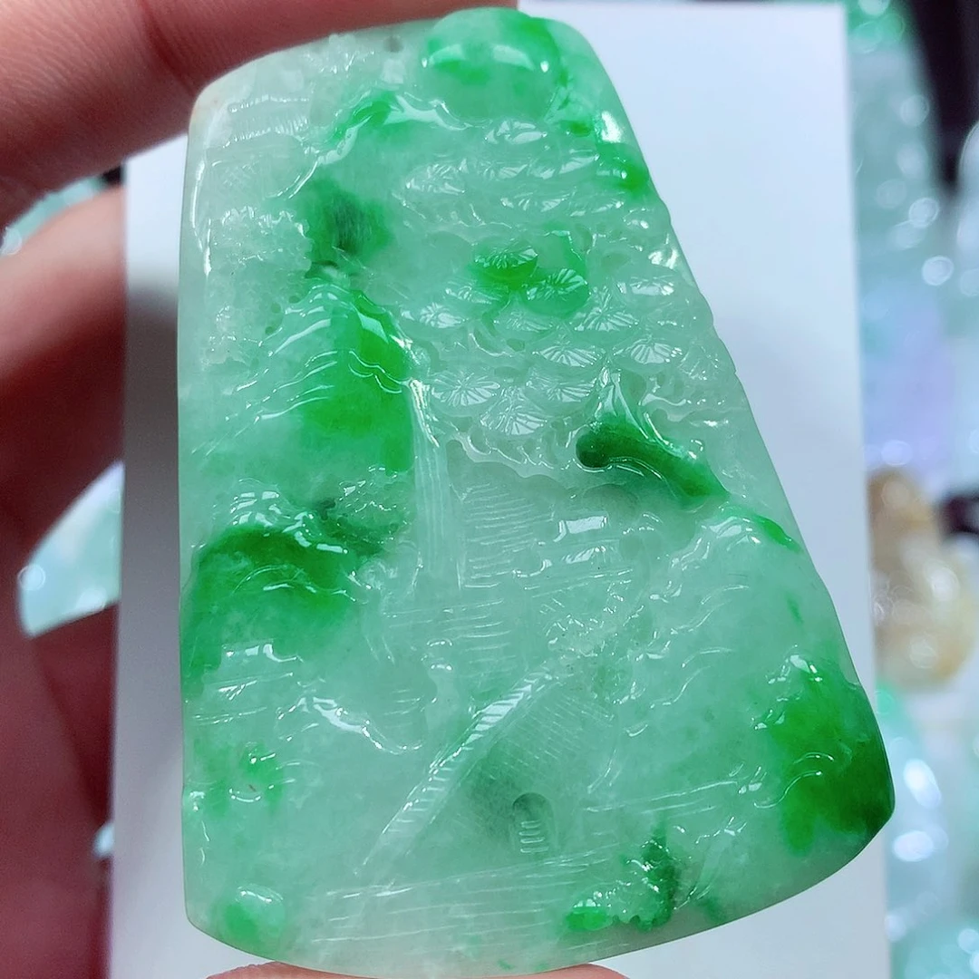 翡翠未镶嵌颈饰缅甸翡翠