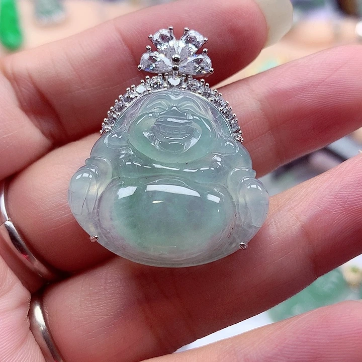 颈饰银S925镶嵌翡翠翡翠