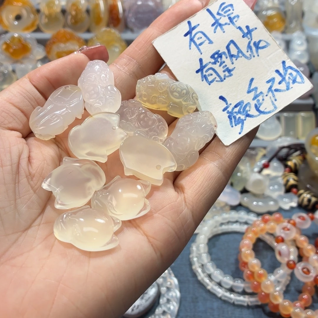 玛瑙/玉髓未镶嵌吊坠(不含链)