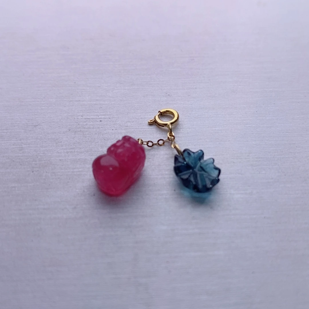 18K金镶嵌小滴溜碧玺碧玺A小滴溜