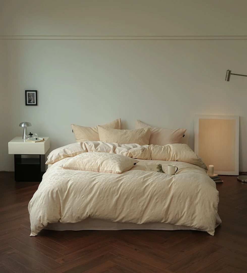 【凯哥专属】欢寐家纺 精梳新疆棉火山磨毛厚织浮雕四件套秋冬新款
