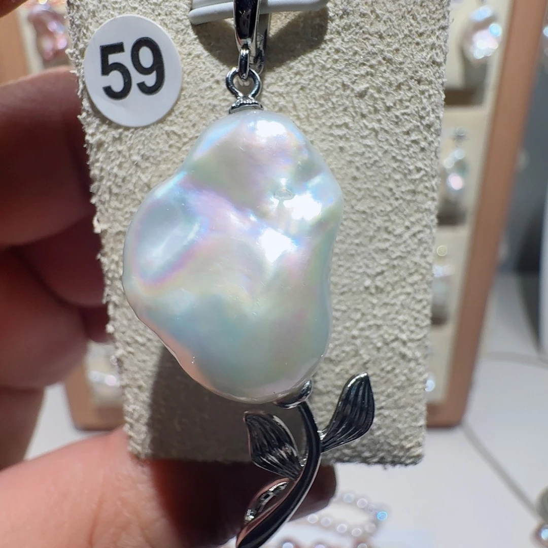 合金淡水珍珠颈饰