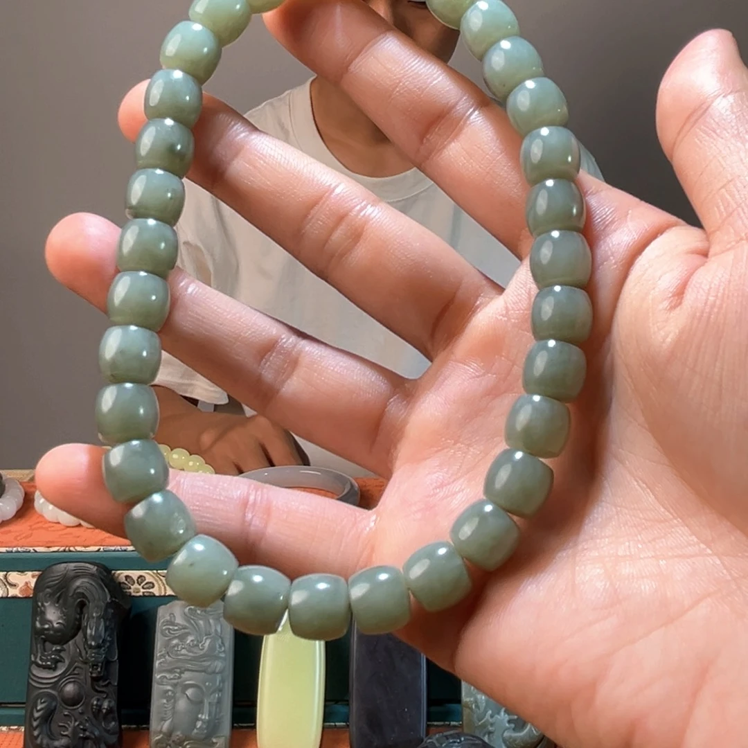 手链未镶嵌和田玉（糖玉）