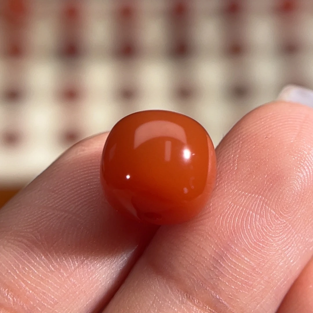 南红玛瑙未镶嵌老型珠 10.6x9.5mm
