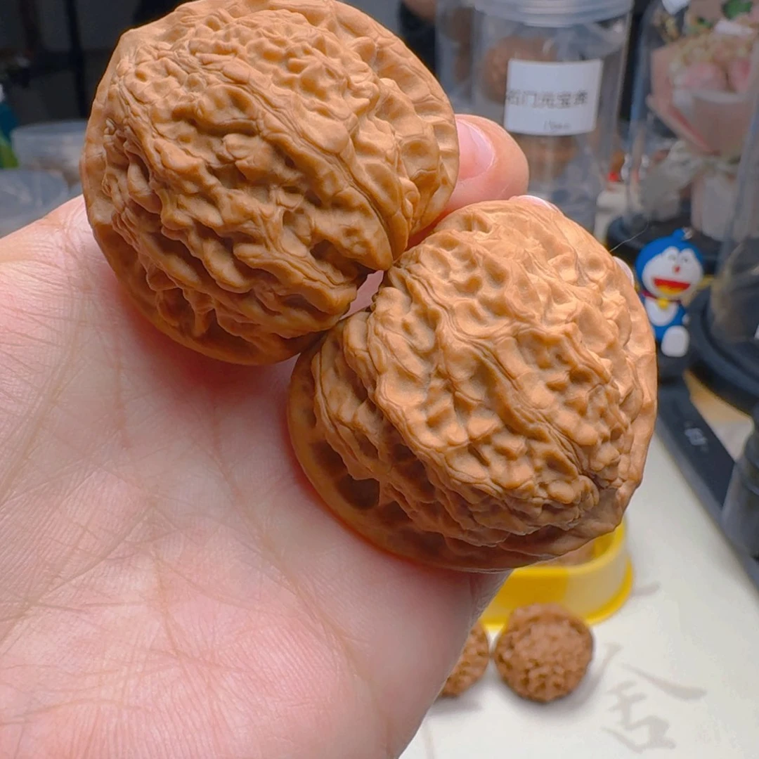 核桃把件41尺寸金牛