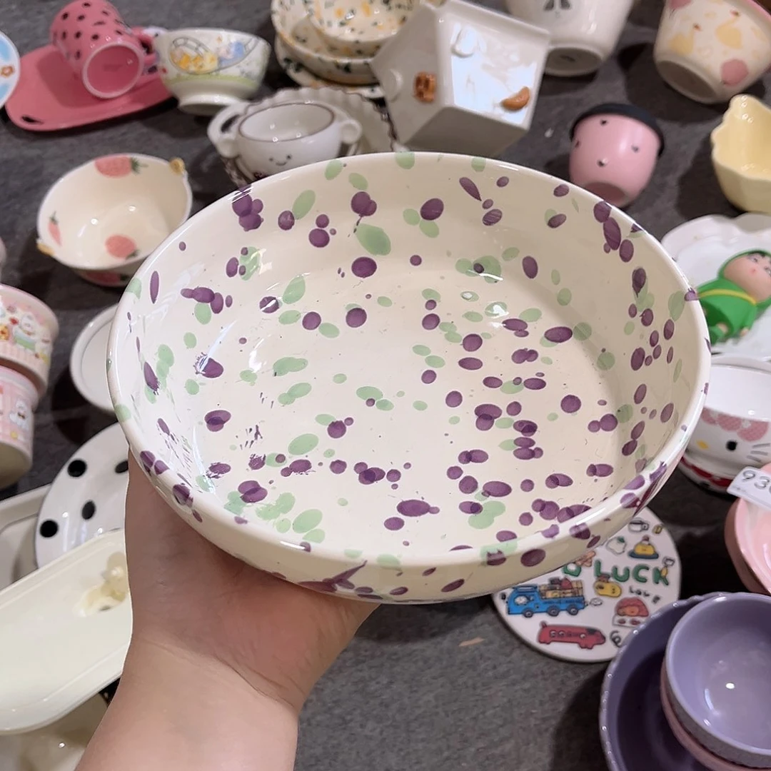 泼墨系列陶瓷餐具8寸