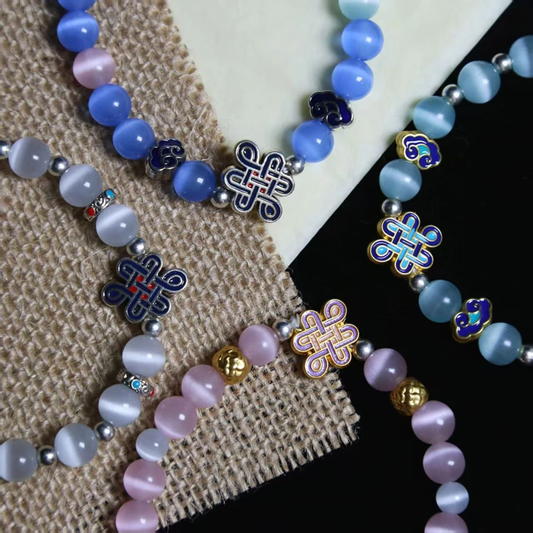 非金属玻璃手链 蒙古元素氛围感时尚手工民族风手串百搭