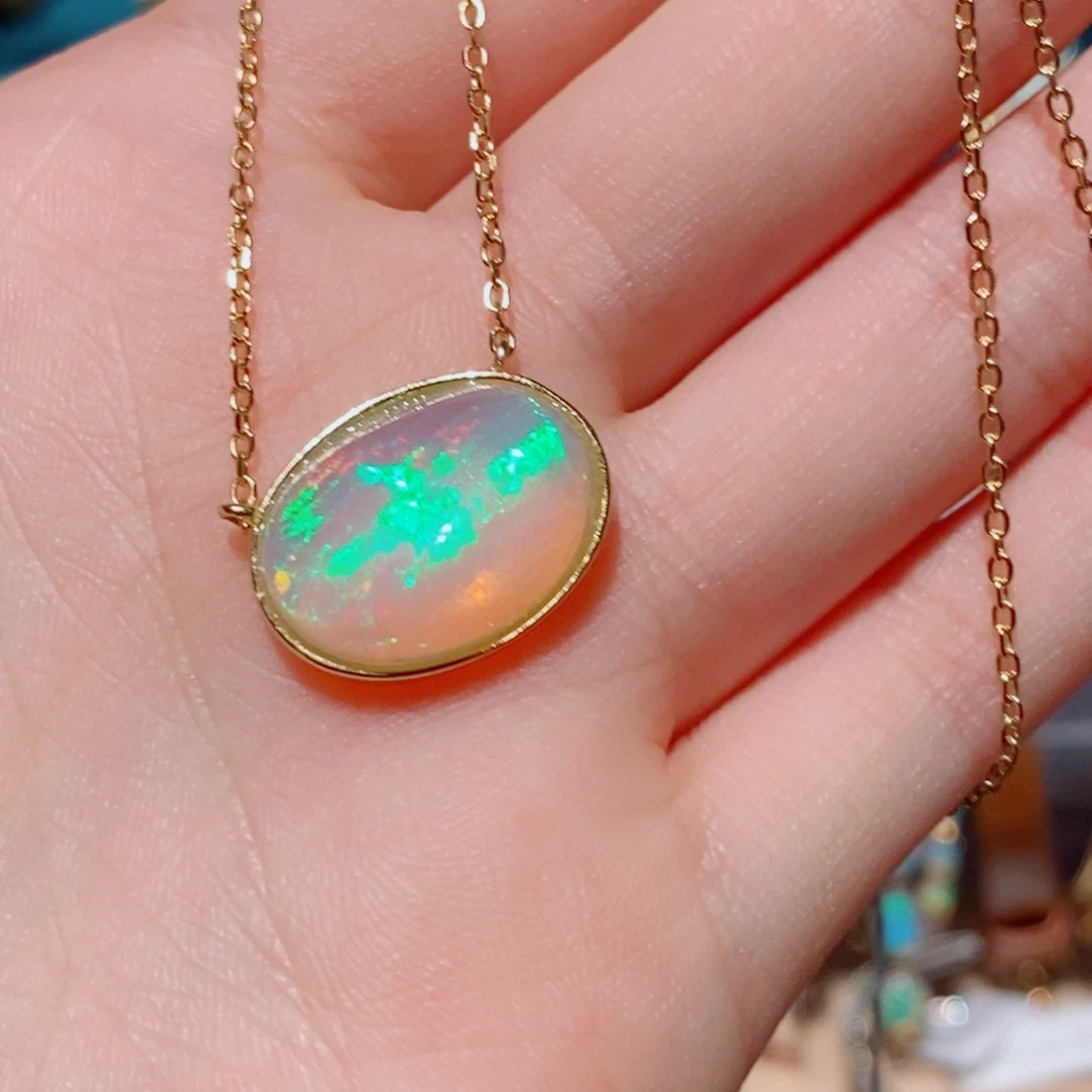 欧泊欧泊吊坠银S925镶嵌