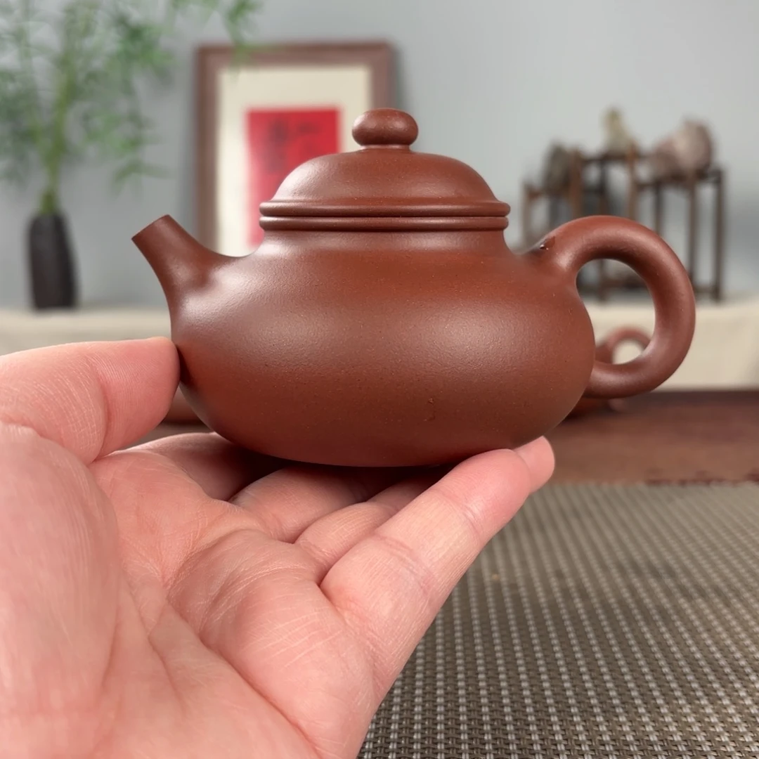 紫砂茶壶排****层微瑕黄龙山原矿紫砂壶