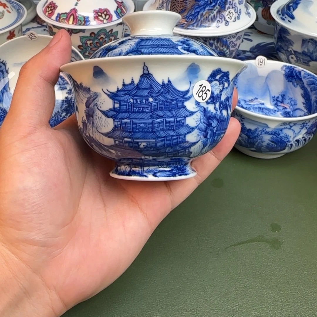 彦祖纯手工手绘茶具185