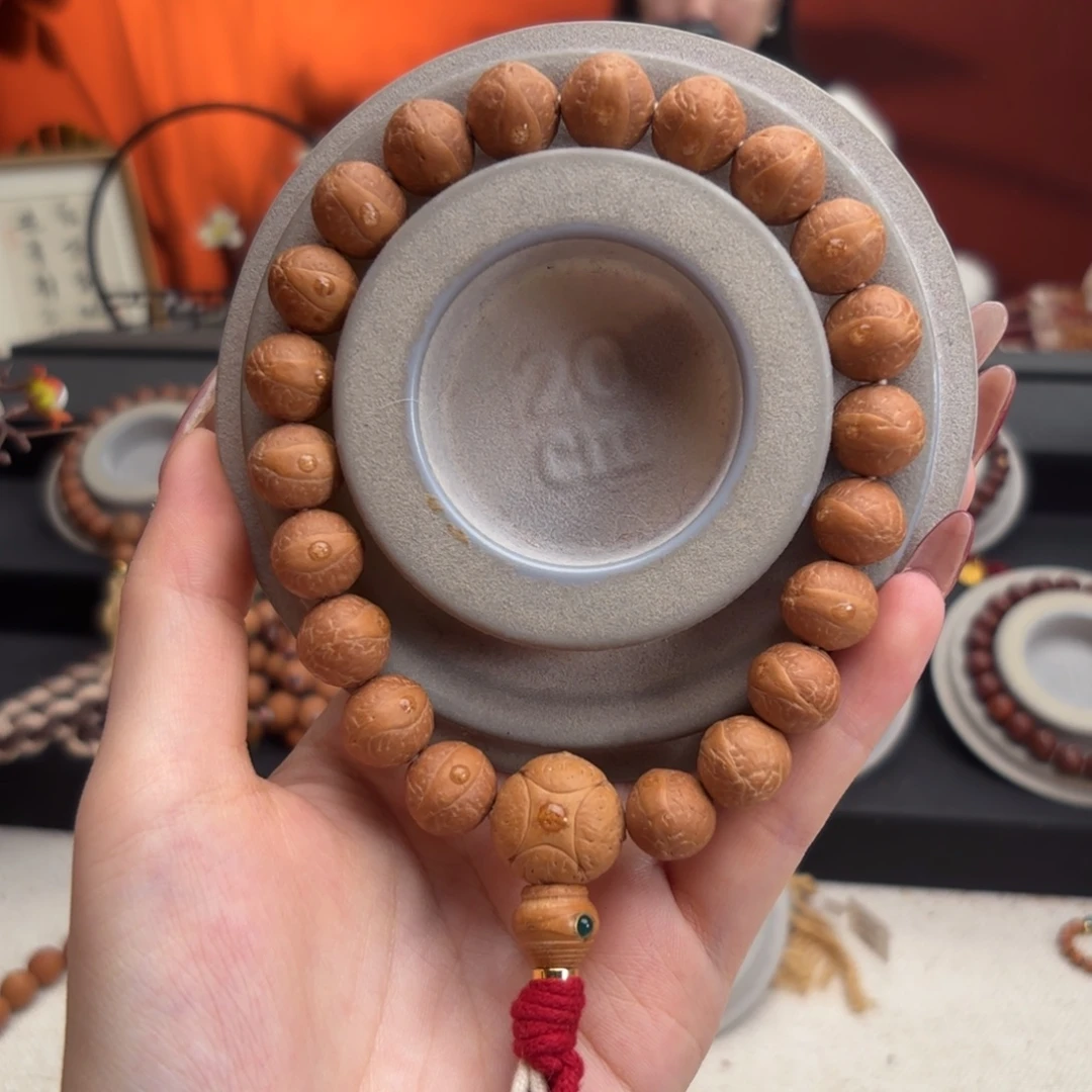 凤眼菩提吊坠12.5mm铁籽单圈素串精挑