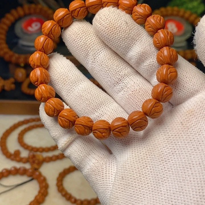 桃核手串秦岭龙纹桃核