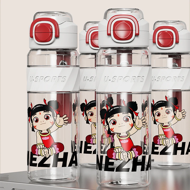 【华姐专场捡漏】哪吒双饮弹跳太空杯夏季食品级材质800ML水杯076
